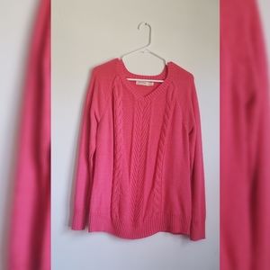 Coral Pink Knit Sweater